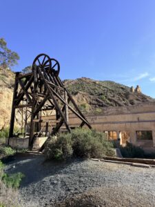 Mijnlandschap en ruïnes bij Mazarrón